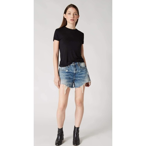 BLAKNYC Barrow High Waist Cutoff Vintage High Rise Denim Shorts Size 26 NWT - Picture 1 of 12